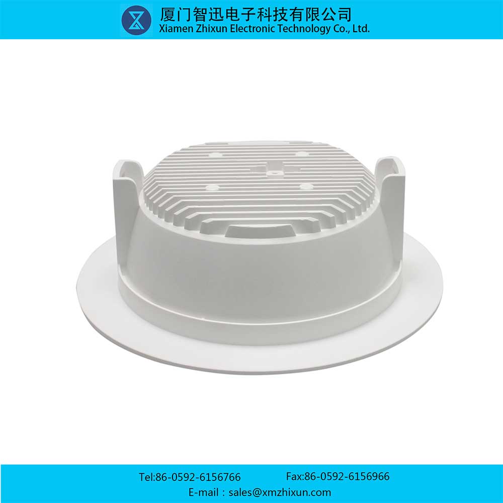 LED家用節能天花板筒燈超亮型燈殼組件燈座燈杯5寸殼體PBT純白堅實